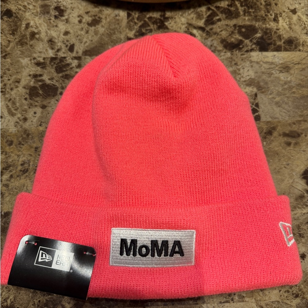 MoMA Kids Bright Pink Beanie
